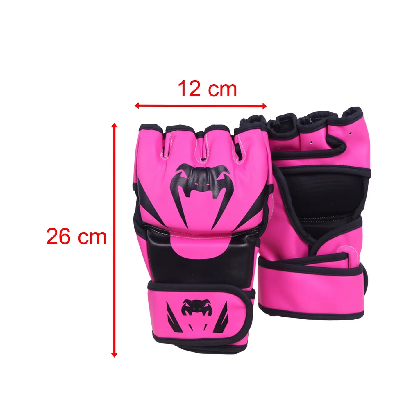 MMA Half Finger Gloves Portable Kickboxing Gloves Breathable Punch Protective Gear for Men Women Adult Grappling Accessories