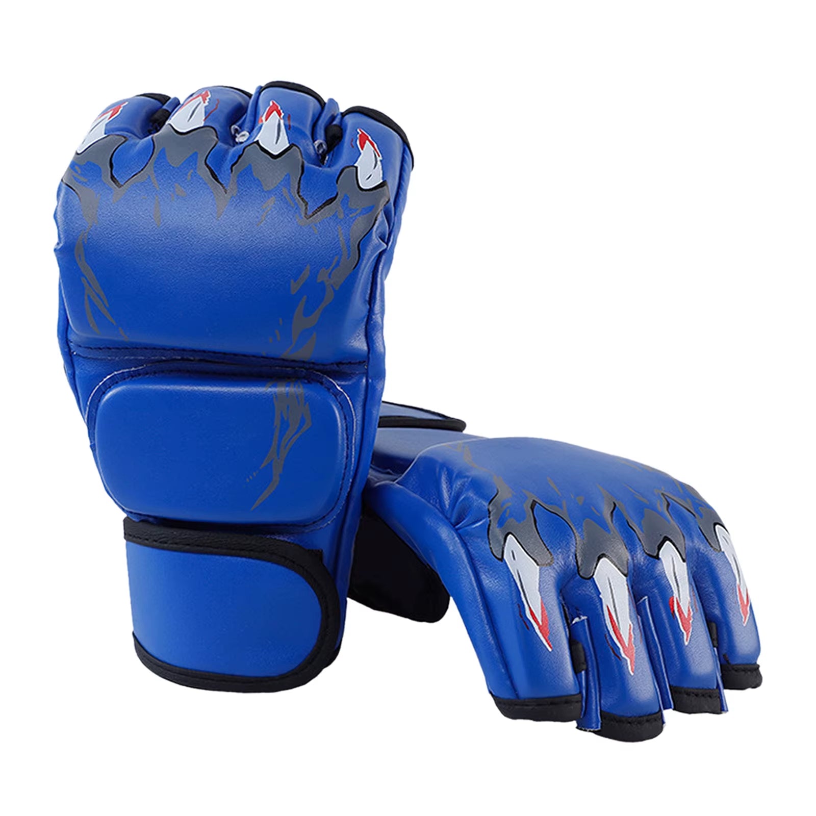 MMA Half Finger Gloves Portable Kickboxing Gloves Breathable Punch Protective Gear for Men Women Adult Grappling Accessories