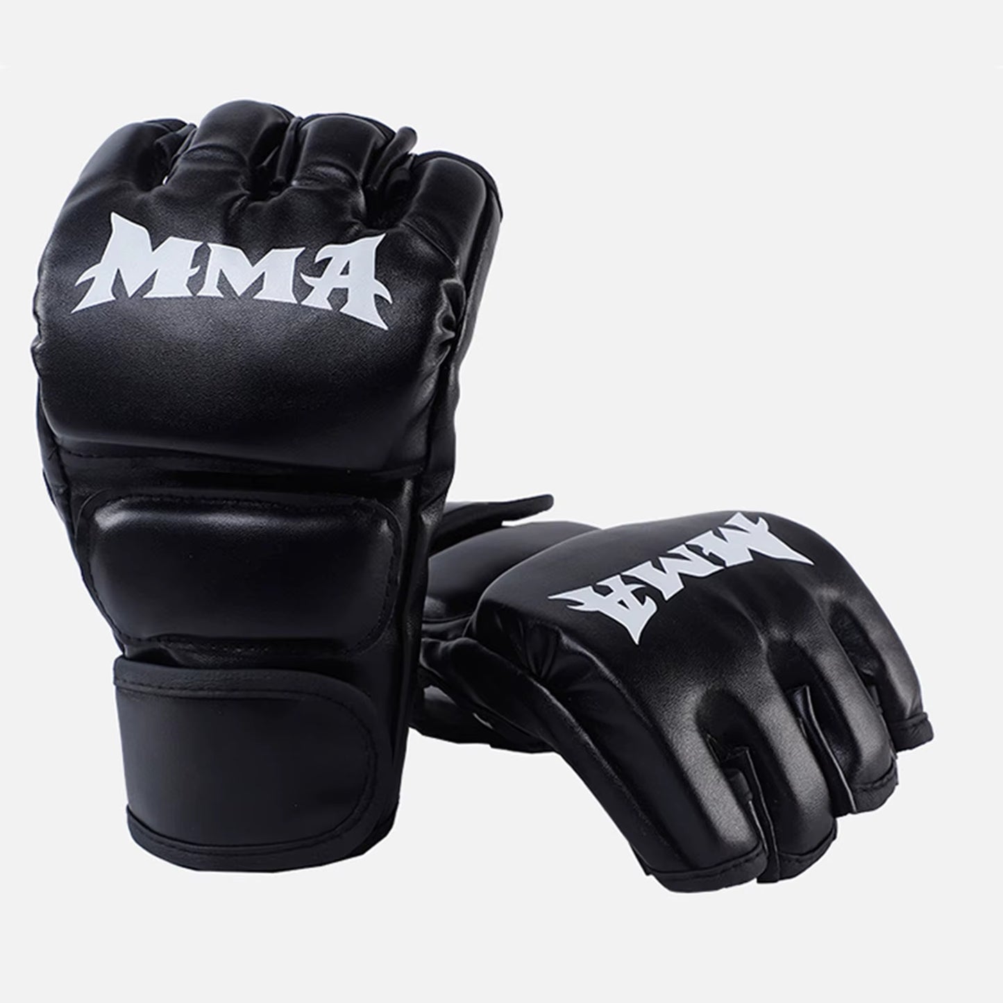 MMA Half Finger Gloves Portable Kickboxing Gloves Breathable Punch Protective Gear for Men Women Adult Grappling Accessories