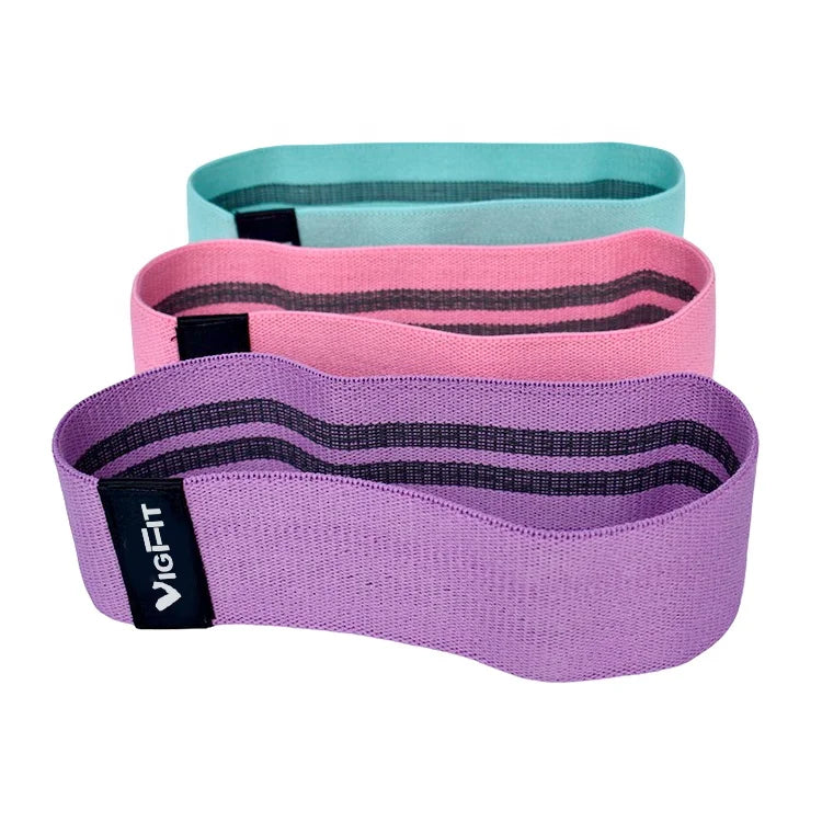 Hip Resistance Bands Set for Legs and Booty Anti-Slip Fabric Stretch Bands Elastic Circle for Butt Workout