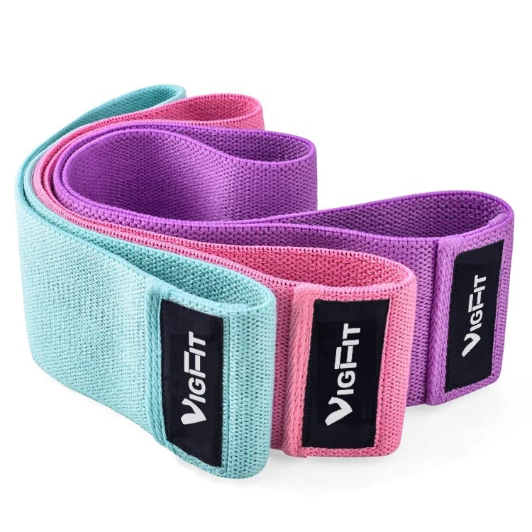 Hip Resistance Bands Set for Legs and Booty Anti-Slip Fabric Stretch Bands Elastic Circle for Butt Workout