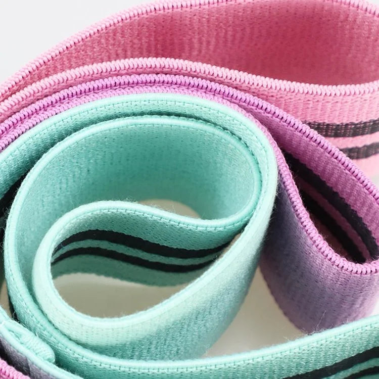 Hip Resistance Bands Set for Legs and Booty Anti-Slip Fabric Stretch Bands Elastic Circle for Butt Workout