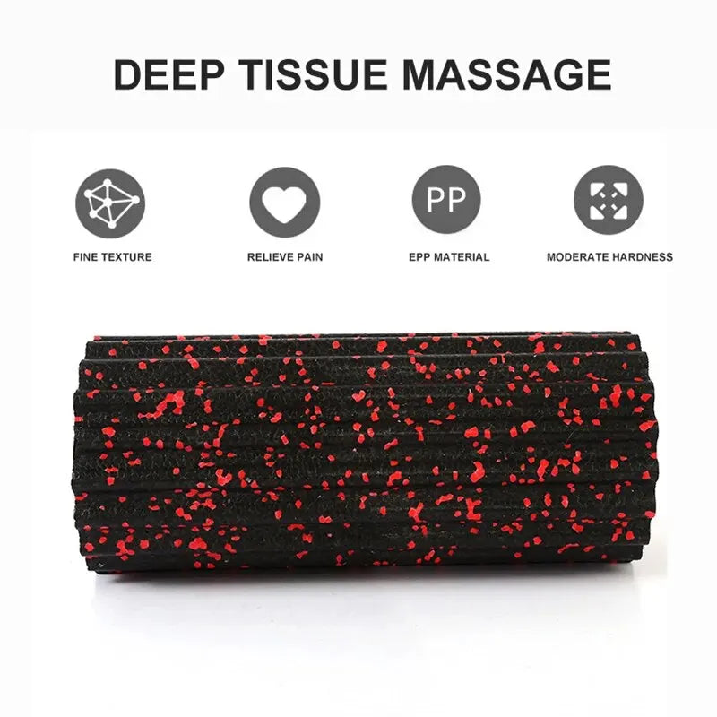 High Hardness Foam Shaft Hollow Smooth Muscle Relaxation Roller Shaft Lean Leg Fitness Plum Shaped Yoga Column EPP