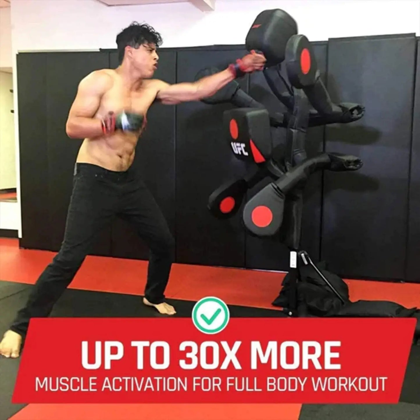 Body Action System - Fully Adjustable Punching & Kicking Pads - Martial Arts Training: MMA, Boxing,