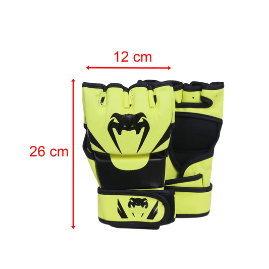 MMA Half Finger Gloves Portable Kickboxing Gloves Breathable Punch Protective Gear for Men Women Adult Grappling Accessories