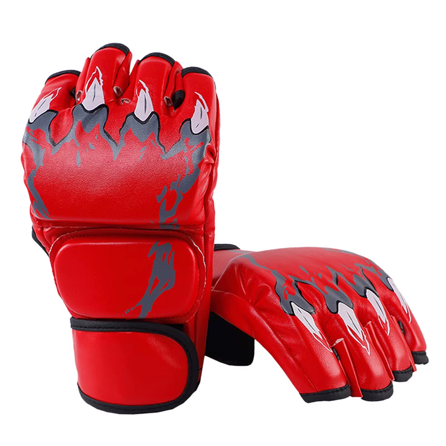 MMA Half Finger Gloves Portable Kickboxing Gloves Breathable Punch Protective Gear for Men Women Adult Grappling Accessories