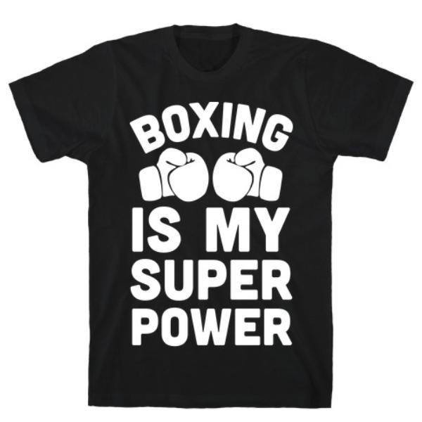 BOXING IS MY SUPEROWER T-SHIRT-0